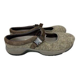 Merrell Women's Encore Wool Shoes US 10 EUR 41 Mary Jane Tan *flaw*